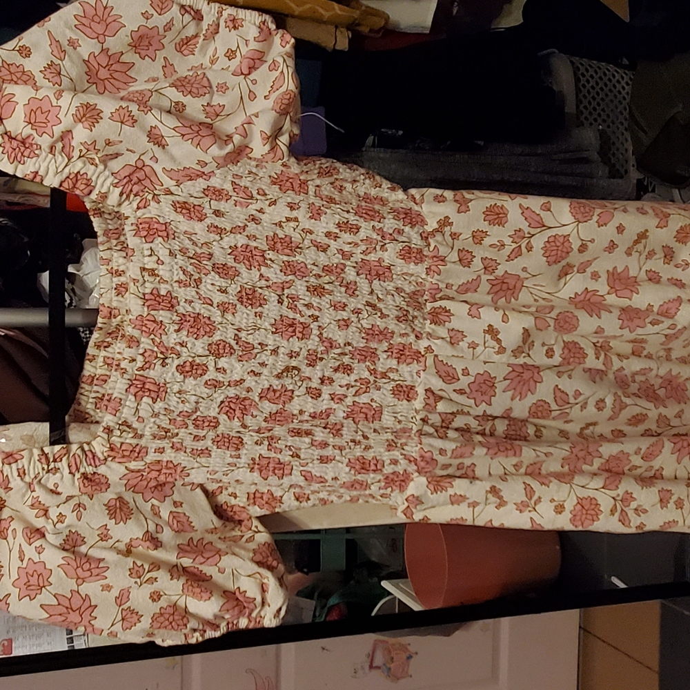Floral Puff Sleeve Dress